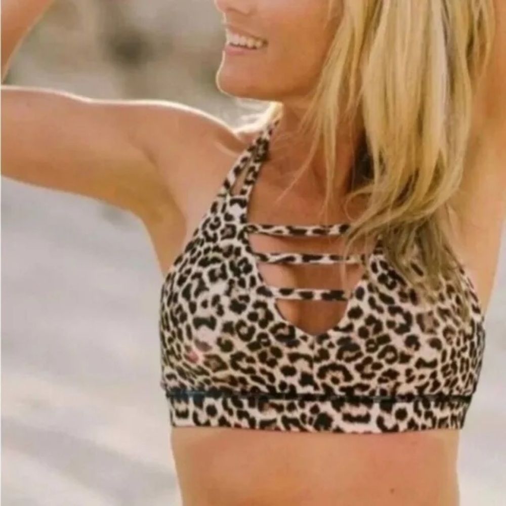 Zyia Active Women's Leopard Sports Bra Size XL (GUC)
